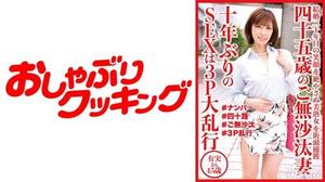 404DHT-0529 四十五歳のご無沙汰妻 10年ぶりのSEXは3P大乱行 有実さん45歳